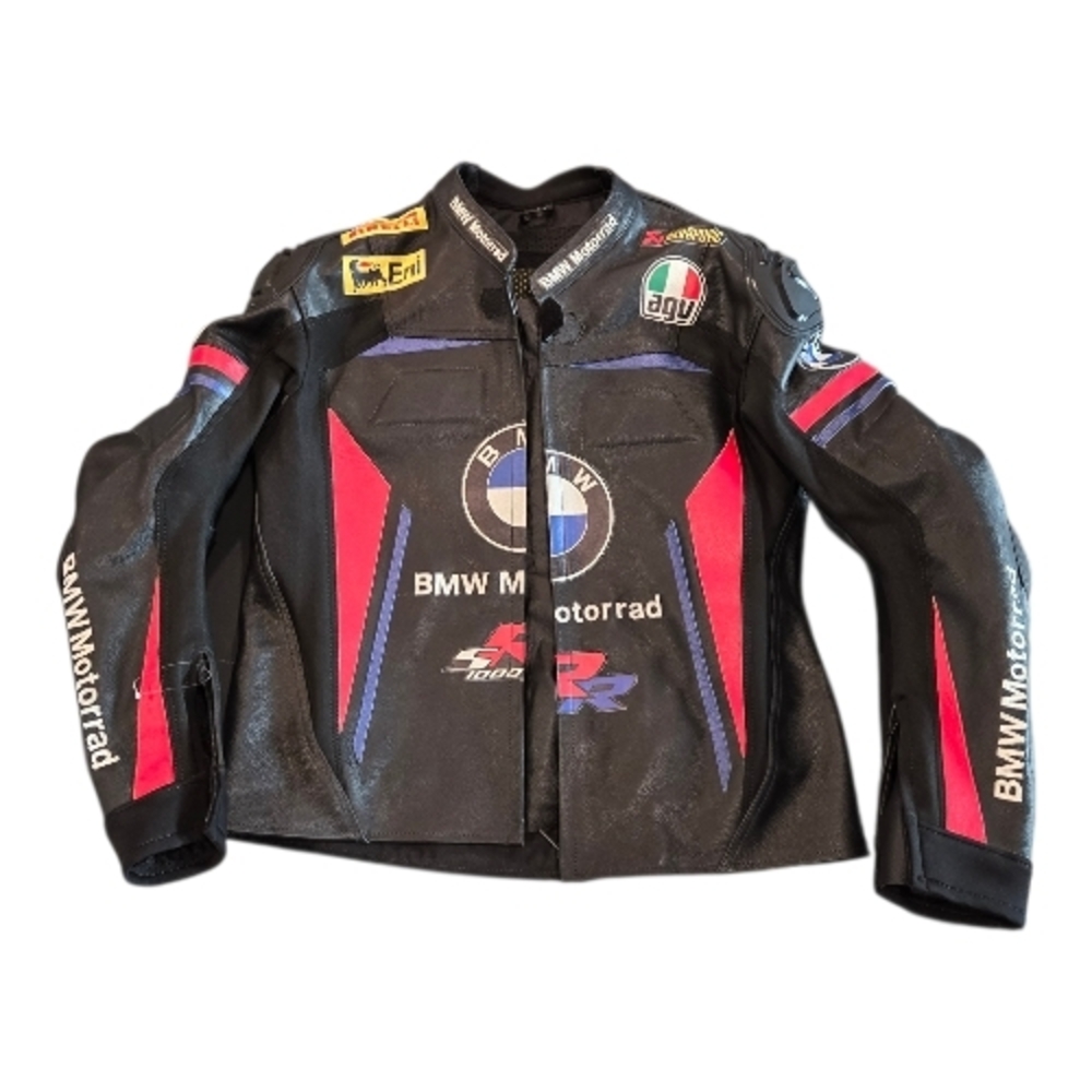 BMW Motorrad Black Motorcycle Jacket Large New NWOT - Picture 2 of 7